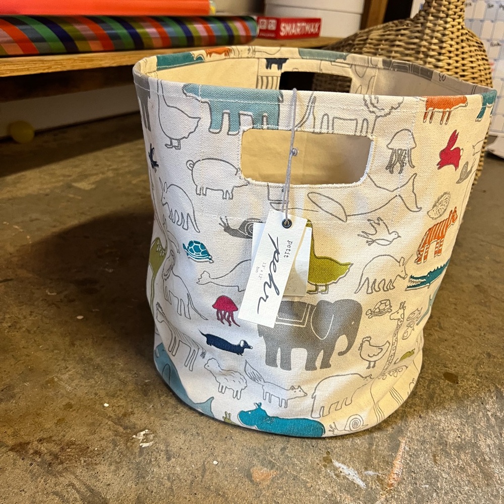 2 Pehr Animal Print Storage Bins